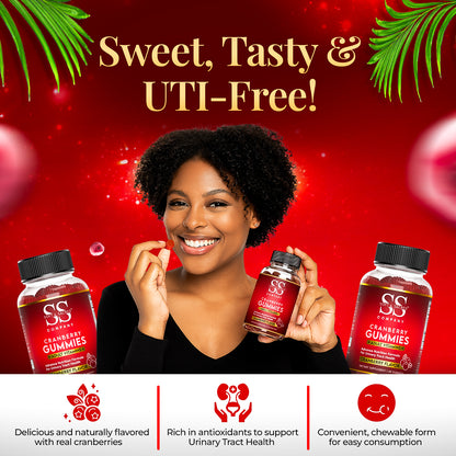 Cranberry Gummies- Supports Urinary Tract Health